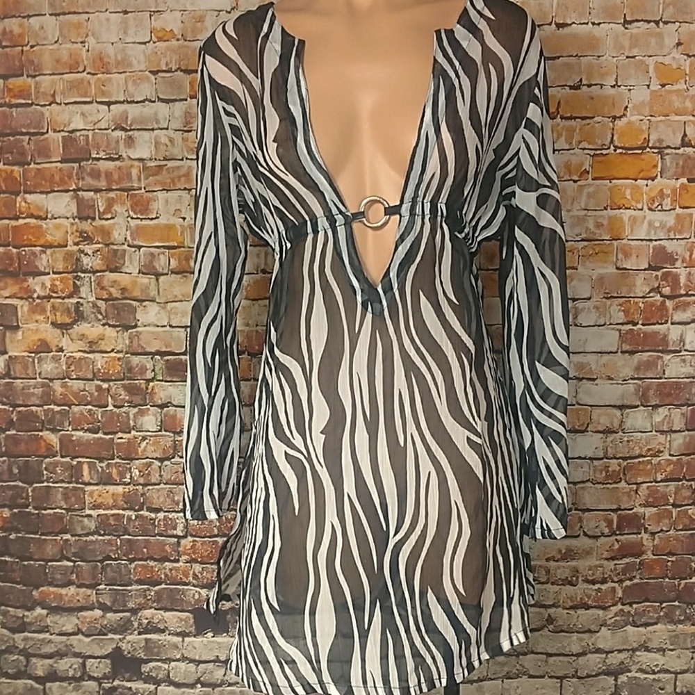 Zebra Plunge Swim Cover Small